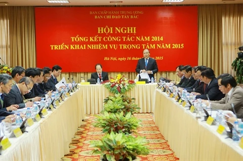 Conférence du Comité de pilotage du Tây Bac, le 16 janiver à Hanoi.